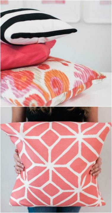 DIY No Sew Pillow.