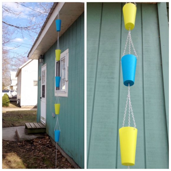 DIY Plastic Cup Rain Chain.