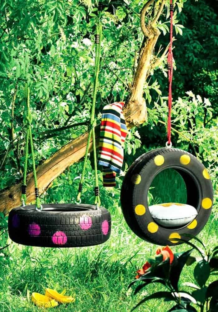 DIY Tyre Swing.