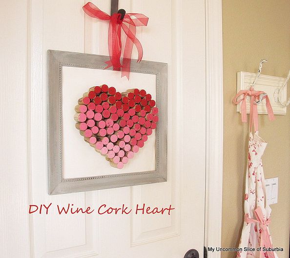 20+ Easy Valentine's Day DIY Projects: Spread Love on a Budget 7 DIY Wine Cork Heart.
