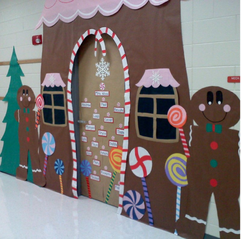 Gingerbread Classroom Door Decoration Idea.