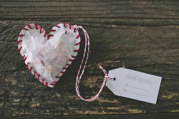 Heart-Shaped Tea Bags.