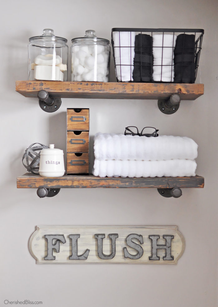 Industrial Farmhouse Bathroom Sign.