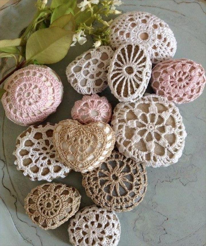 Make Crochet Stones Cover.