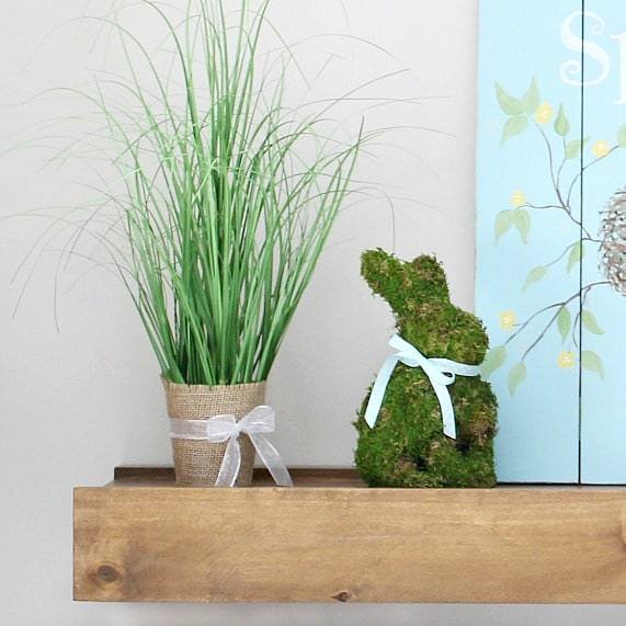 Make moss covered bunnies this Easter.