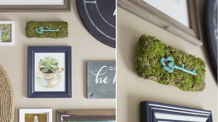Make wall art with moss.