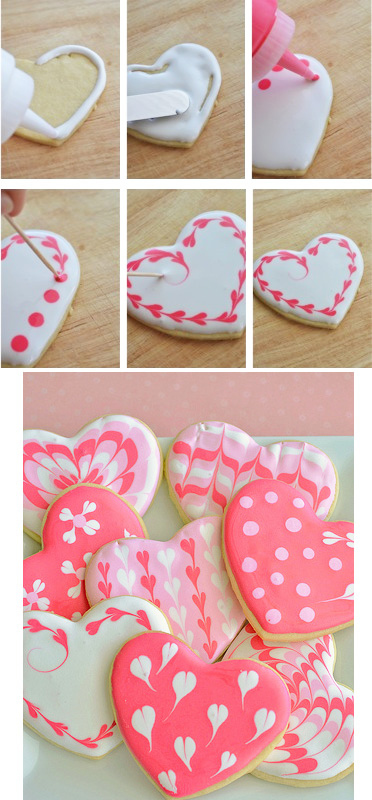 Marbled Cookie Hearts.
