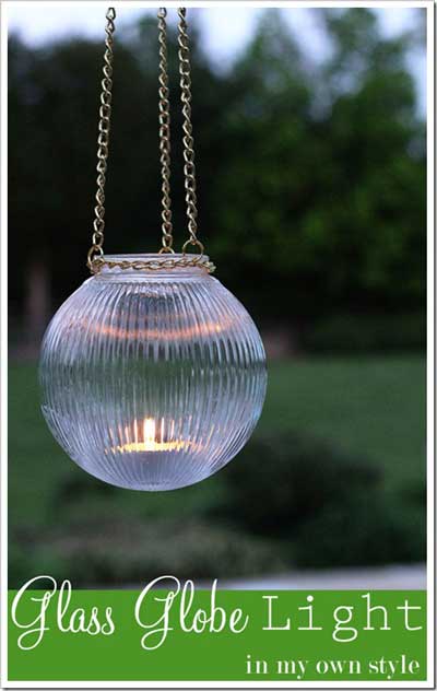 Mood Setting Outdoor Glass Globe Lights.