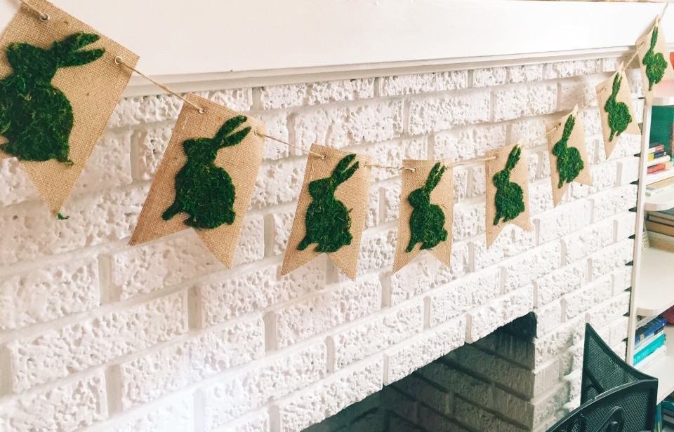 Moss bunny banner.