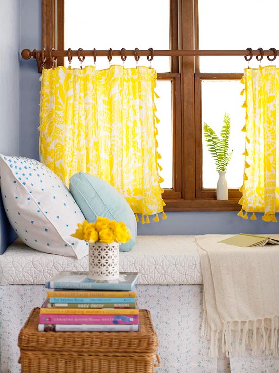 No-Sew DIY Curtains.