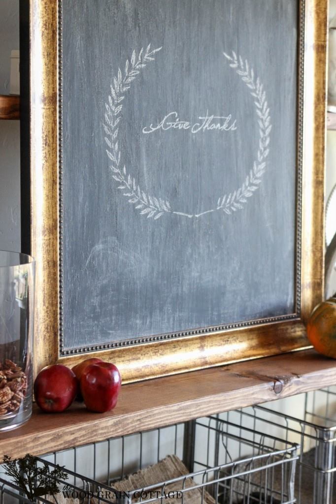 Picture Frame to Chalkboard.