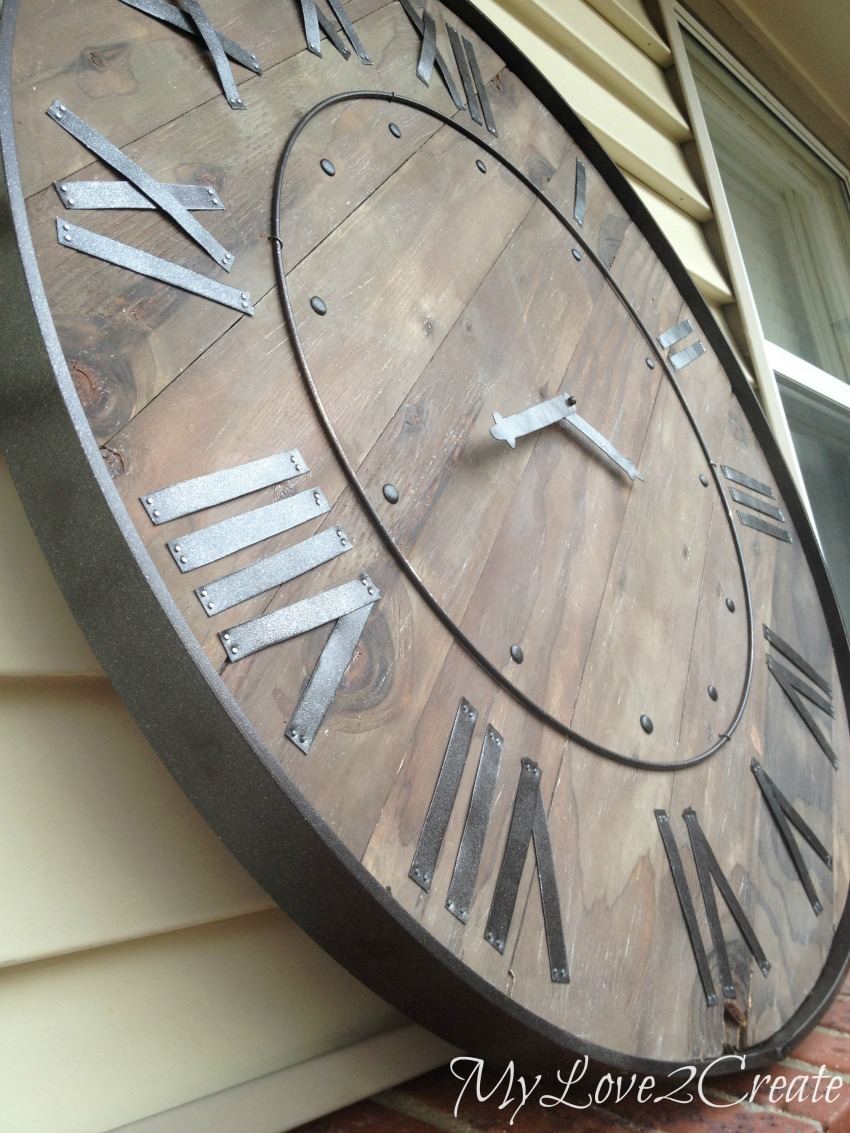 Pottery Barn Knock Off Clock.