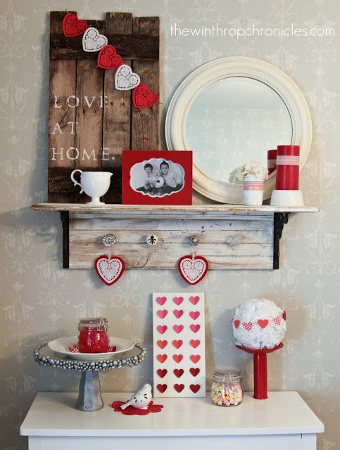 Simple Valentine Home Decor With Big Statement.