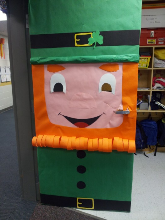 St. Patrick’s Day Classroom Door Decoration Idea.