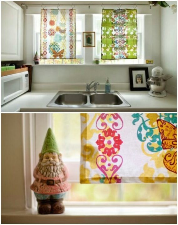 Tea Towel Curtains.