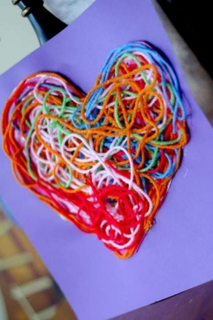Texture Yarn Heart Craft
