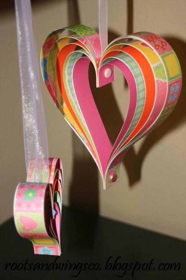 Valentine Countdown-paper Hearts.