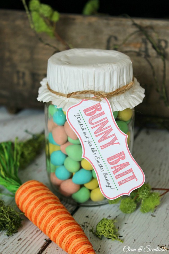 Bunny Bait Jars with Free Printable.