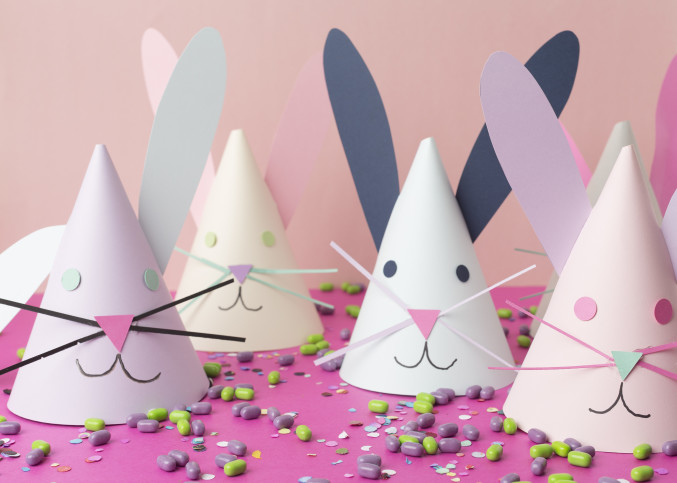 Bunny Party Hats.