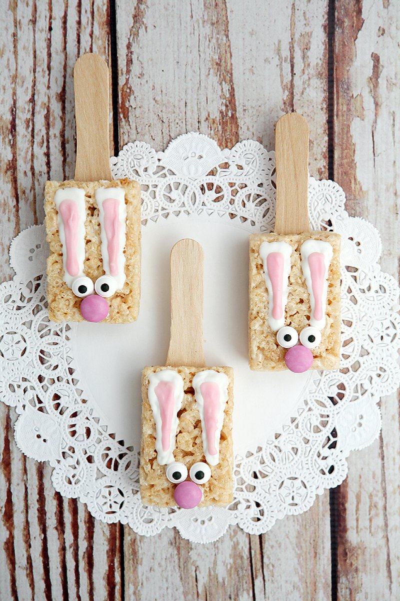 Bunny Rice Krispie Treats.