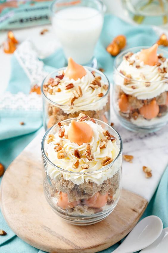 Carrot Cake Trifles.