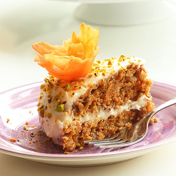 Carrot Cake with Orange Mascarpone Cream.