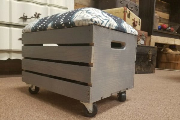 Crate Storage Ottoman.