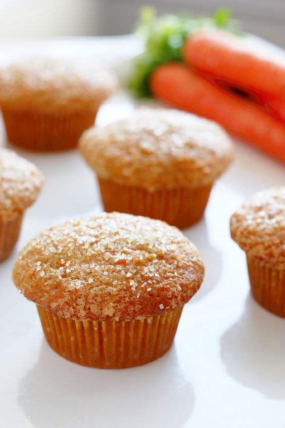 Cream Cheese Filled Carrot Muffins.