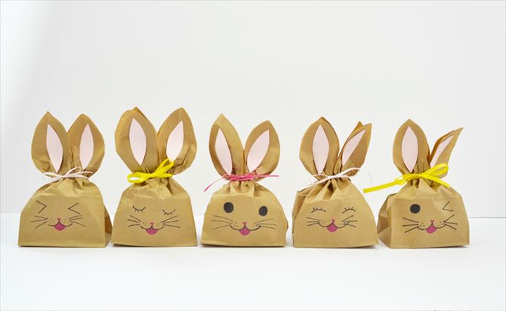 Cute Easter Bunny Treat Bags.