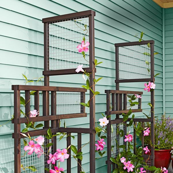 DIY Freestanding Trellis.