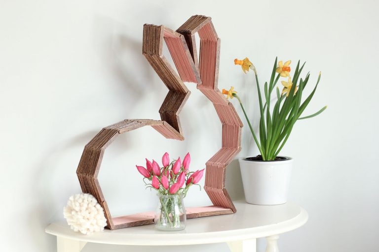 DIY Modern Bunny Decor.