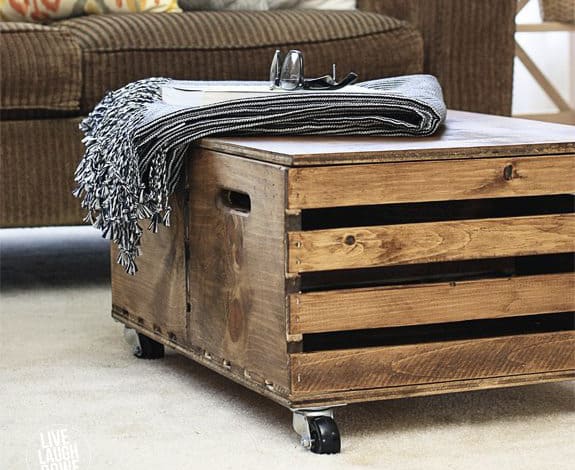 DIY Storage Ottoman.