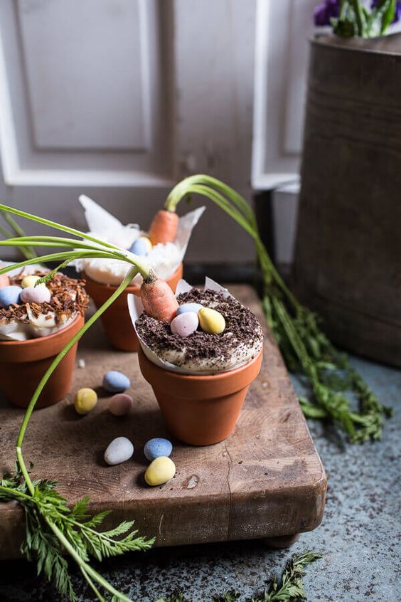 Double Chocolate Nutella Carrot Cake Cups.