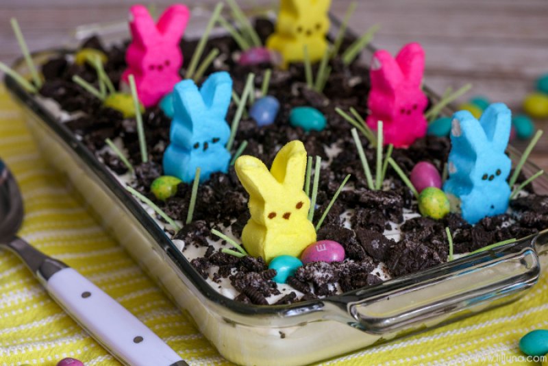 Easter Bunny Dirt Cake.