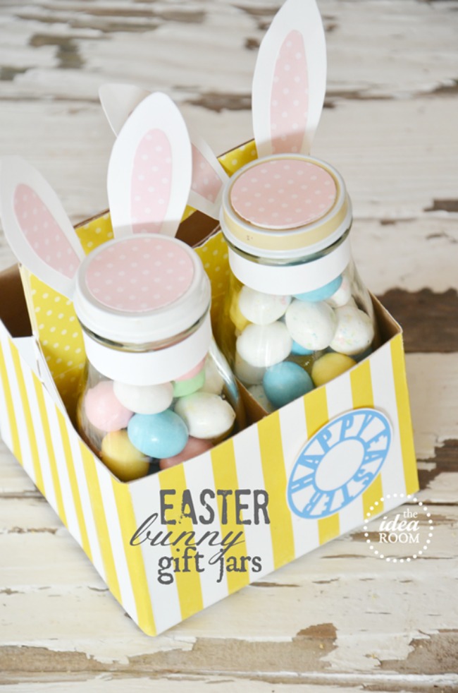 Easter Bunny Gift Jars and Labels.