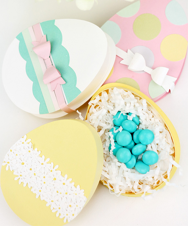 Easter Egg Candy Boxes.