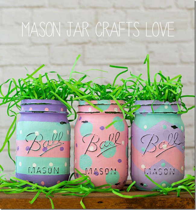 Easter Egg Mason Jars.