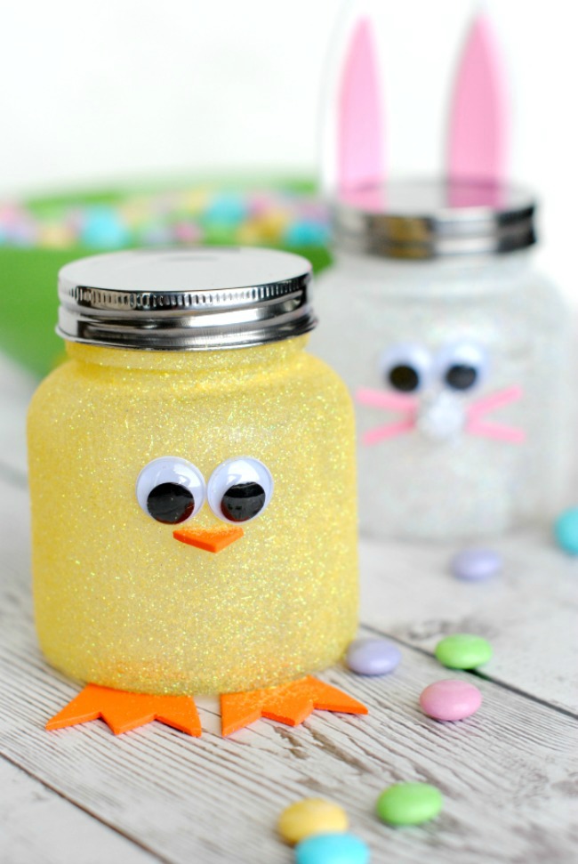 Easy Easter Candy Jars.
