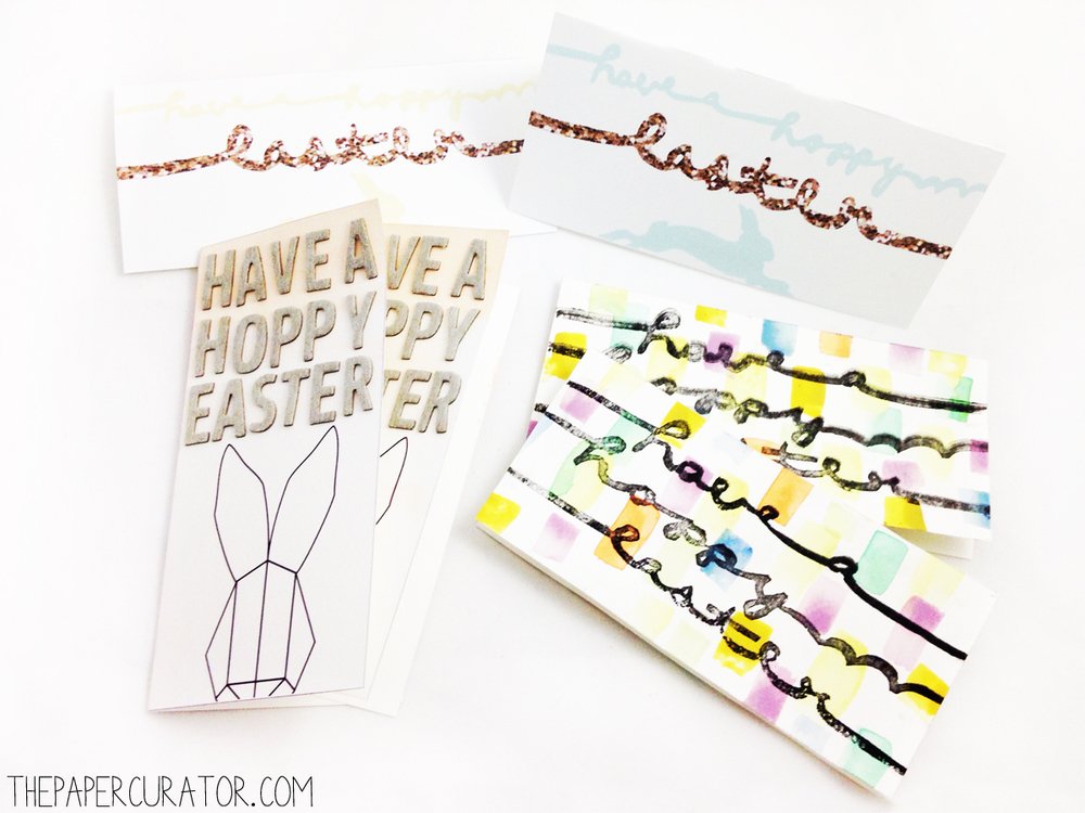 Fast Easter Card Made 3 Ways.