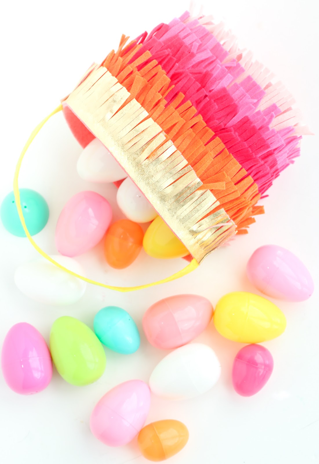 Felt Fringe Easter Basket.