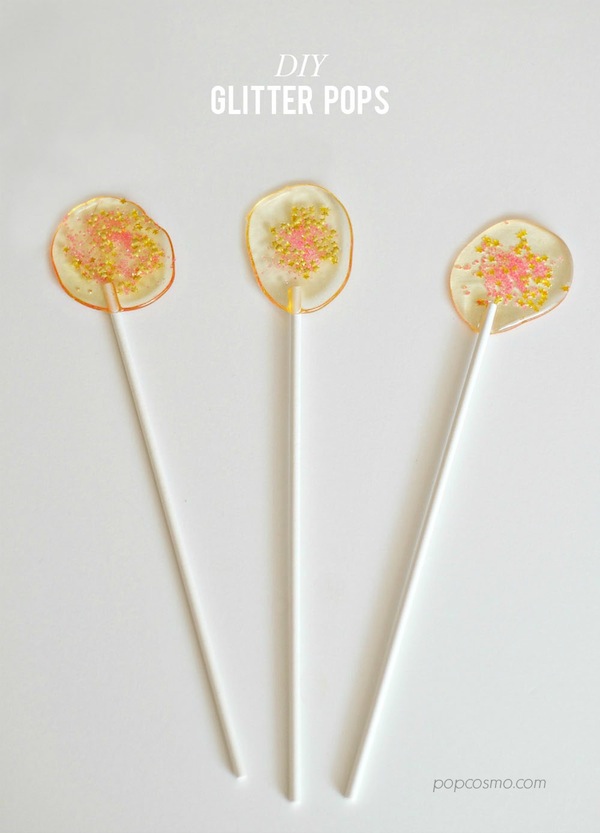 Glitter Lollipops.