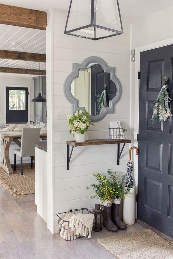 Gorgeous Contemporary Farmhouse Entry.