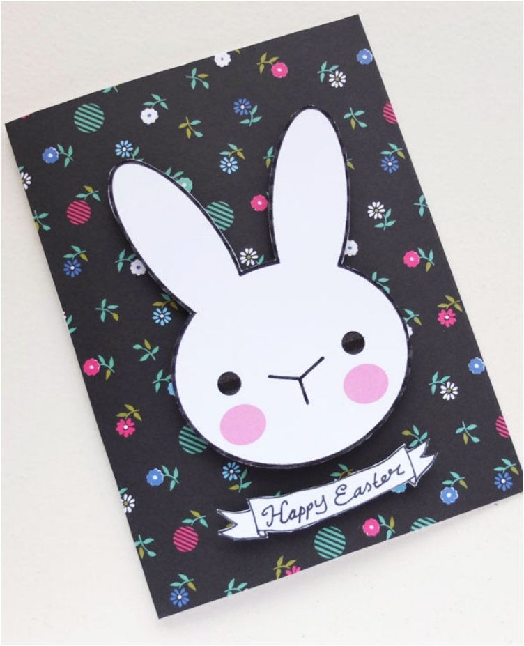 Happy Bunny Easter Card.