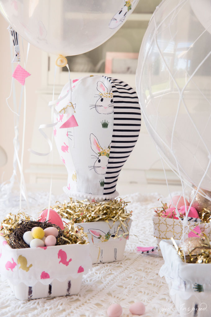 Hot Air Balloon Easter Baskets.