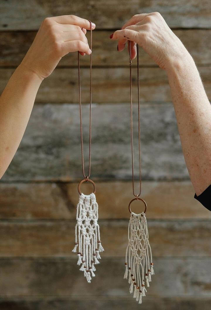 Macrame Necklace.