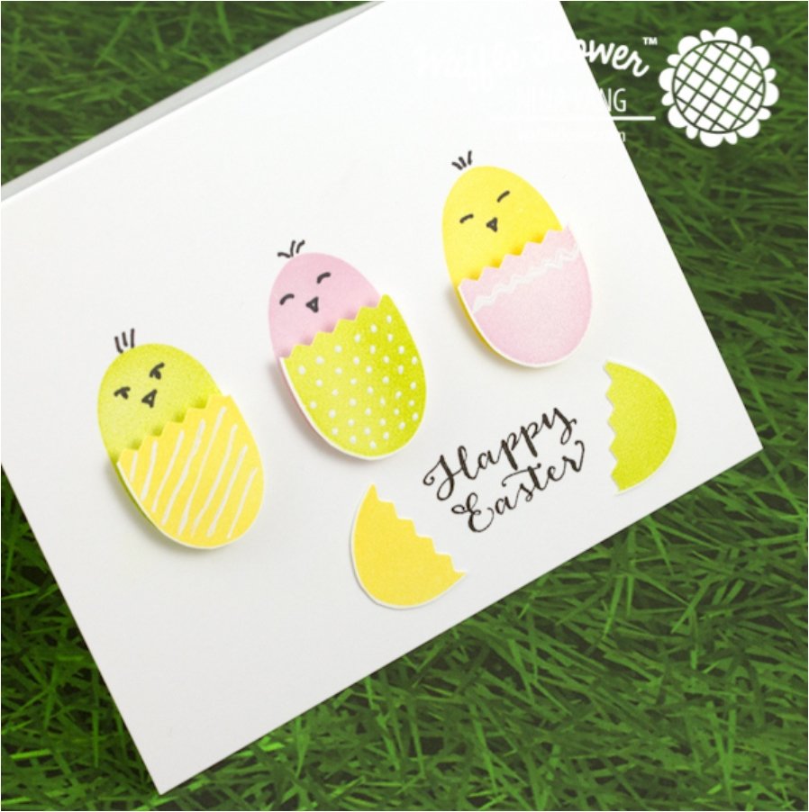 Make Easter Eggs with A Rock Stamp.