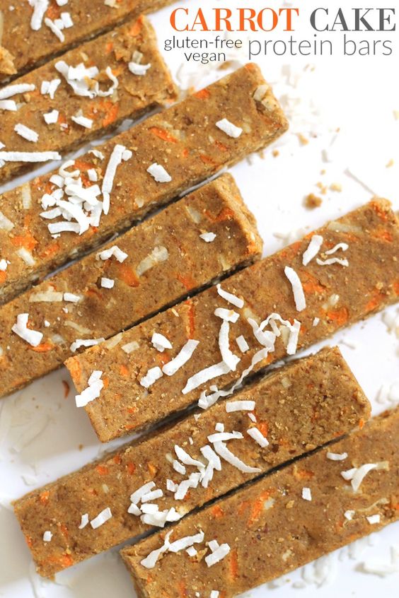 No-Bake Carrot Cake Protein Bars.