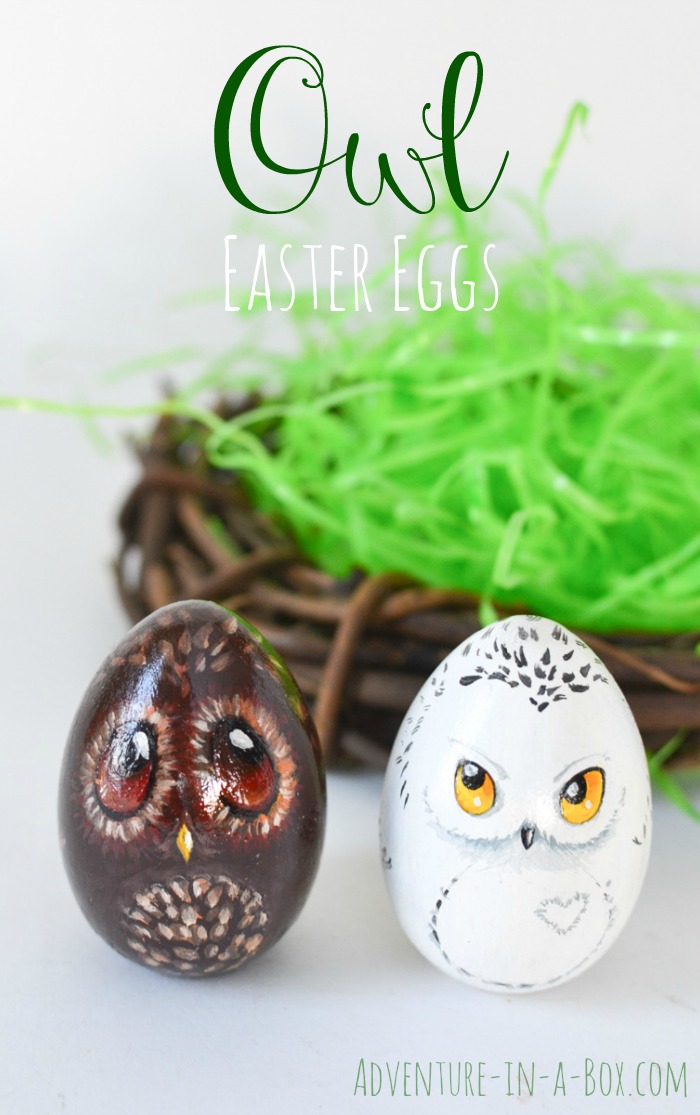 Owl Easter Eggs.