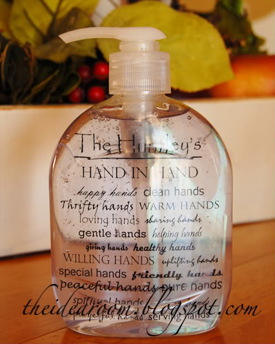 Personalized Hand Sanitizer or Soap.