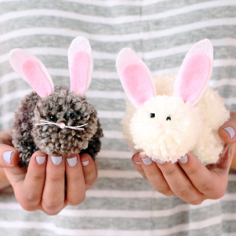 Pom Pom Easter Bunnies.